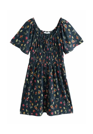 Next REGULAR FIT - SHORT SLEEVE - Jerseykjole - black vegetable print