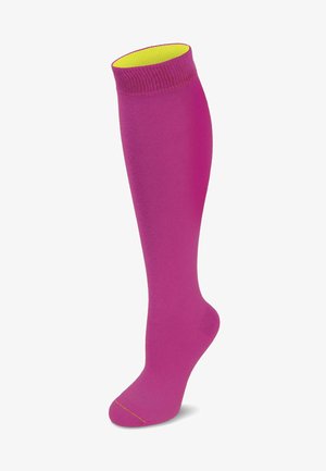 Normani KNEE HIGH SOCKS BI-COLOR - Kniestrümpfe - magenta/gelb