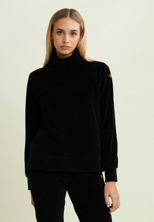 CON COLLO ALTO - Sweatshirt - black
