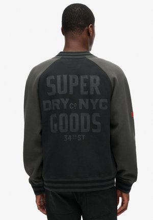 COLLEGE GRAPHIC - Sweater met rits - black