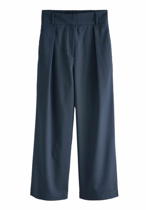 ELASTICATED BACK WIDE - Pantaloni - navy pinstripe