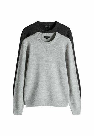 REGULAR FIT - 2 PACK CREW NECK  - Maglione - grey
