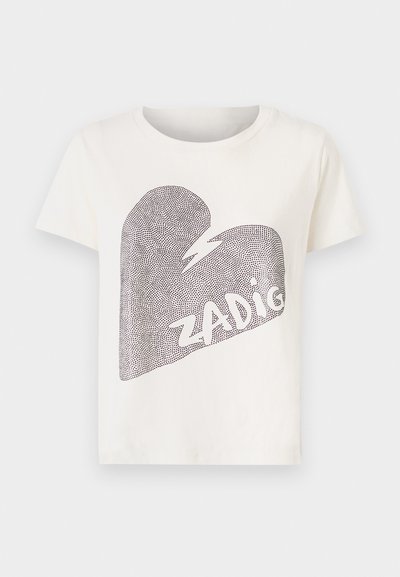 Zadig & Voltaire ALYS BIG HEART - T-shirt imprimé - white