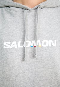 Salomon LOGO HOODIE UNISEX - Kapuutsiga pusa - heather grey