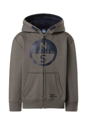 HOODIE WITH MAXI LOGO - Sweatjacke - ash grey