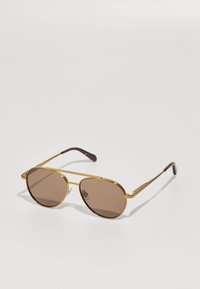 Sunglasses - matte antique gold-coloured