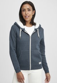 Oxmo - OXBINJI - SWEATJACKE - Sweater met rits - insignia blue melange Miniatuurafbeelding 1