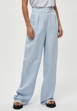 Minus MIMARLY LINEN PANTS - Hlače - ibiza blue