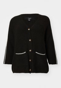 VMCZORA VNECK CARDIGAN  - Cardigan - chocolate torte