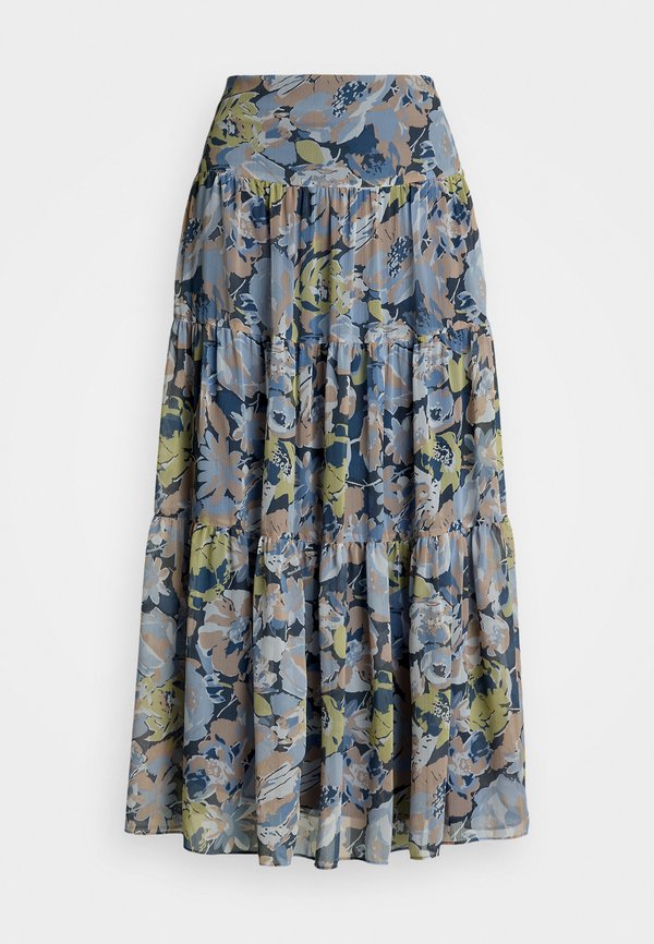 FLORAL CRINKLE GEORGETTE TIERED SKIRT - A-line skirt3