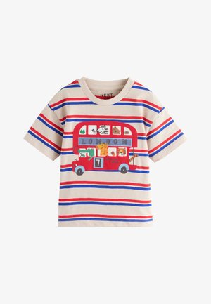 Next, REGULAR FIT - SHORT SLEEVE APPLIQUÉ T-SHIRT . - T-shirts print - blue white stripe london bus