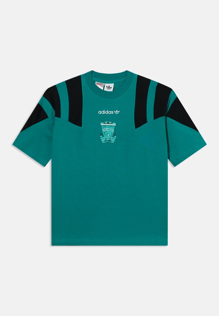 adidas LIVERPOOL KIDS TEE UNISEX - Camiseta deportiva - equipment green/black