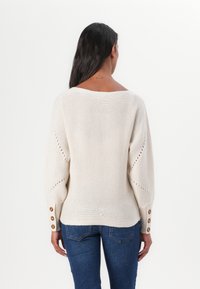 ONLY MATERNITY OLMNICOYA BOAT NECK PULLOVER - Maglione - pumice stone