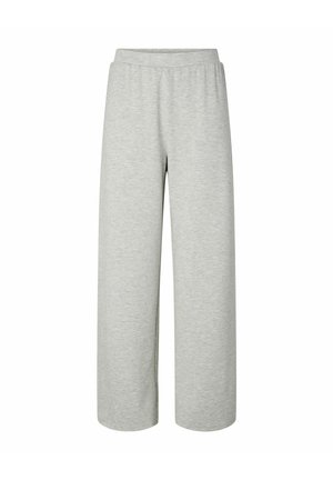 Pieces, SWEATPANTS PCPOLLY HW - Pantalon de survêtement - light grey melange
