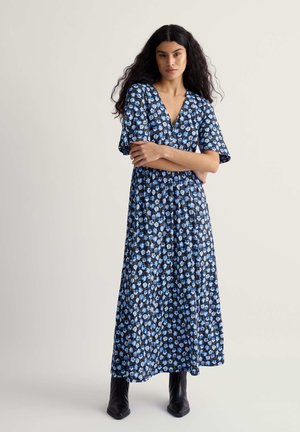 CHATEAUX - Dolga obleka - navy-pressed pansies sail