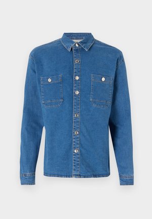 Denim Project LOOSE OVERSIZED - Pluus - mid blue washed