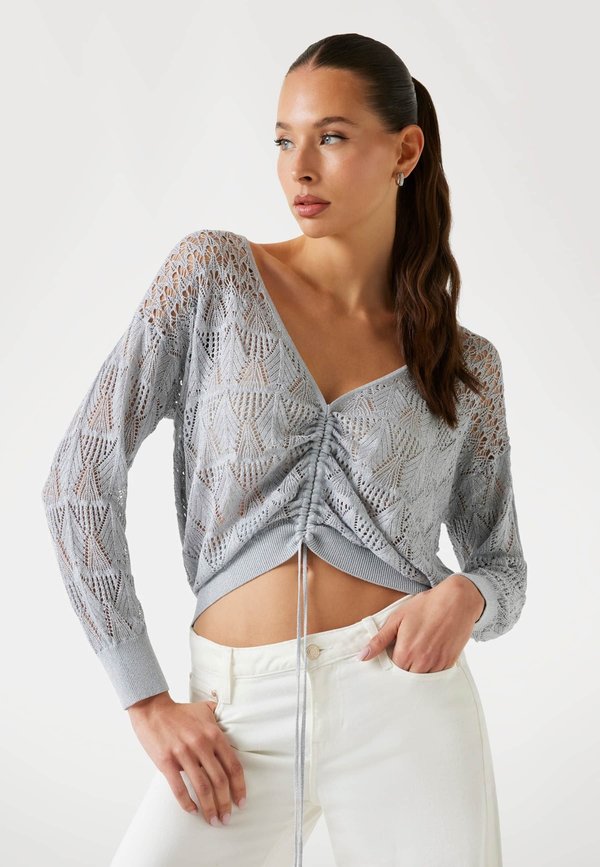 Strickjacke - himmelblau