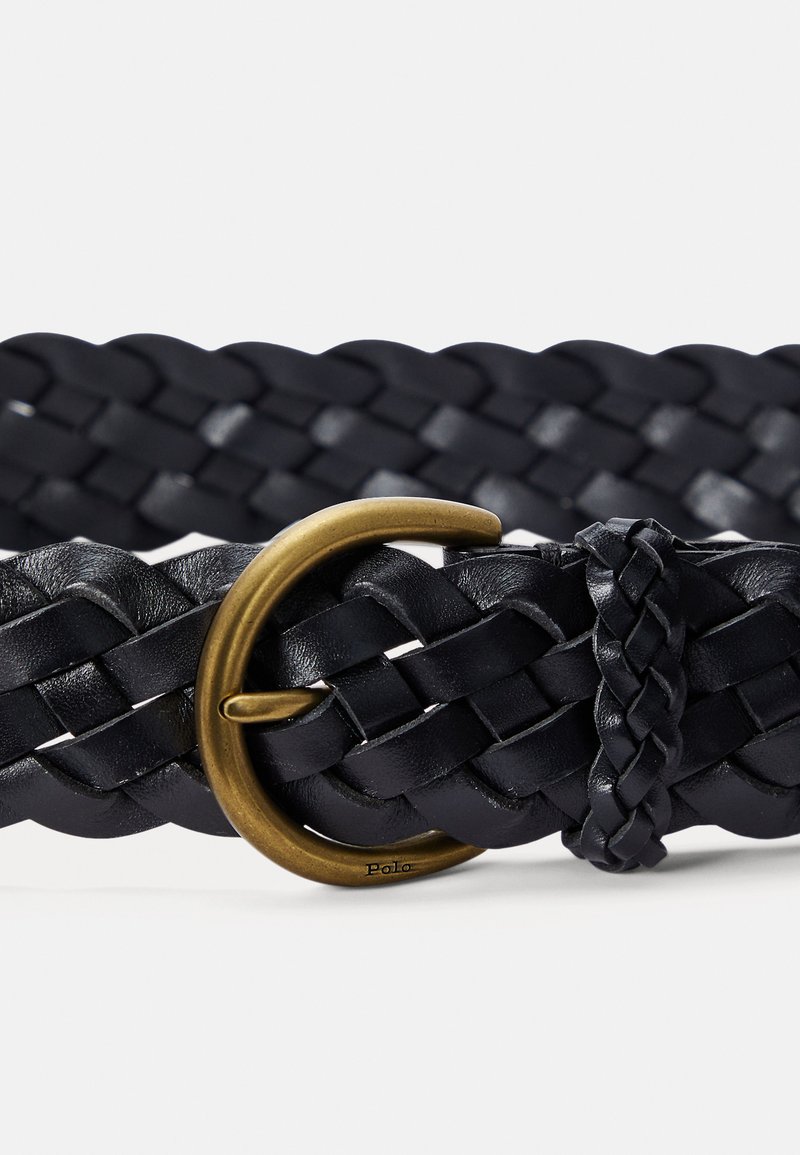 Polo Ralph Lauren BRAIDED CALFSKIN BELT Belt black
