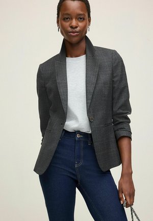 CHECK SINGLE BREASTED REGULAR FIT - Bleizeris - grey black