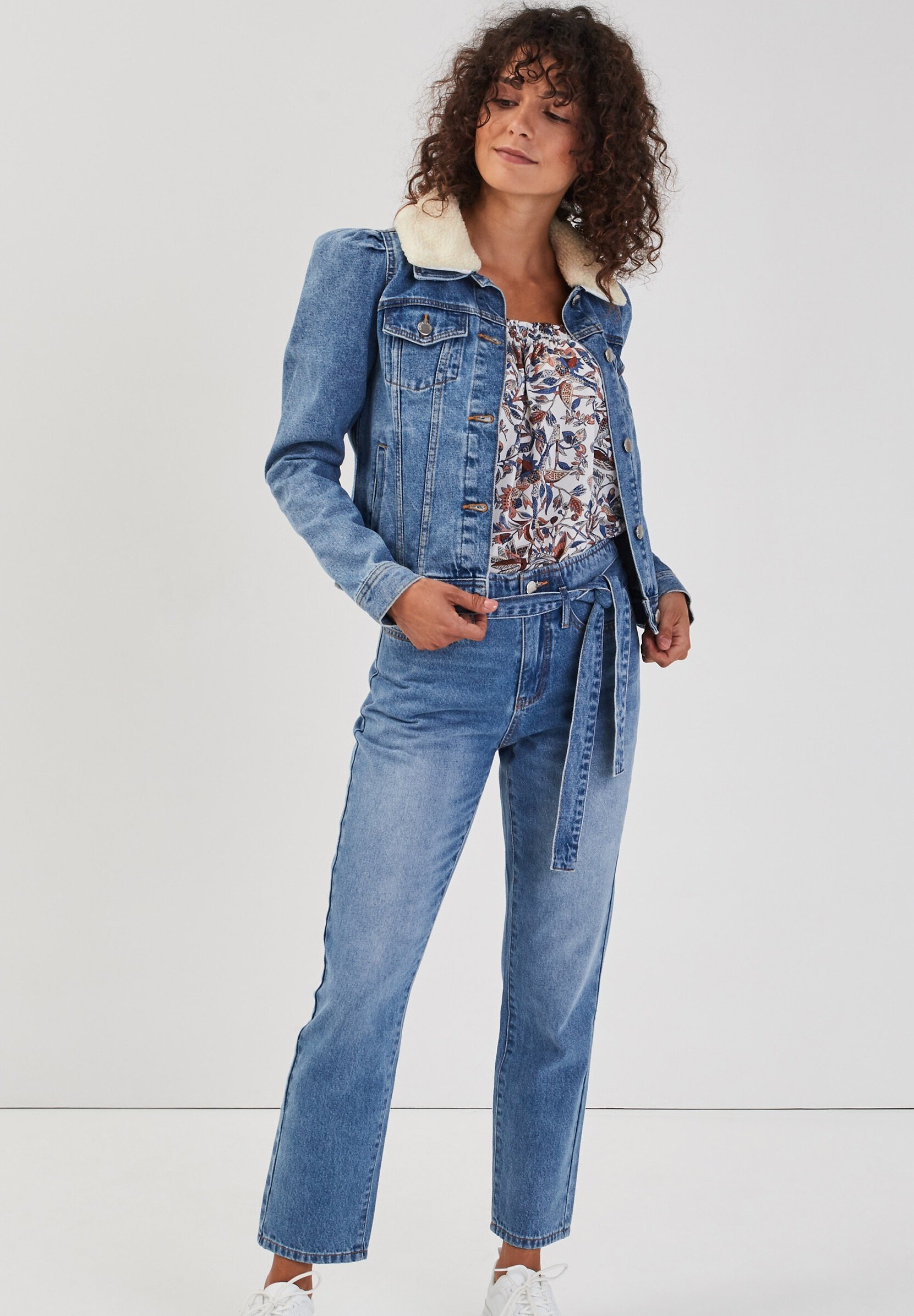 cache cache veste en jean