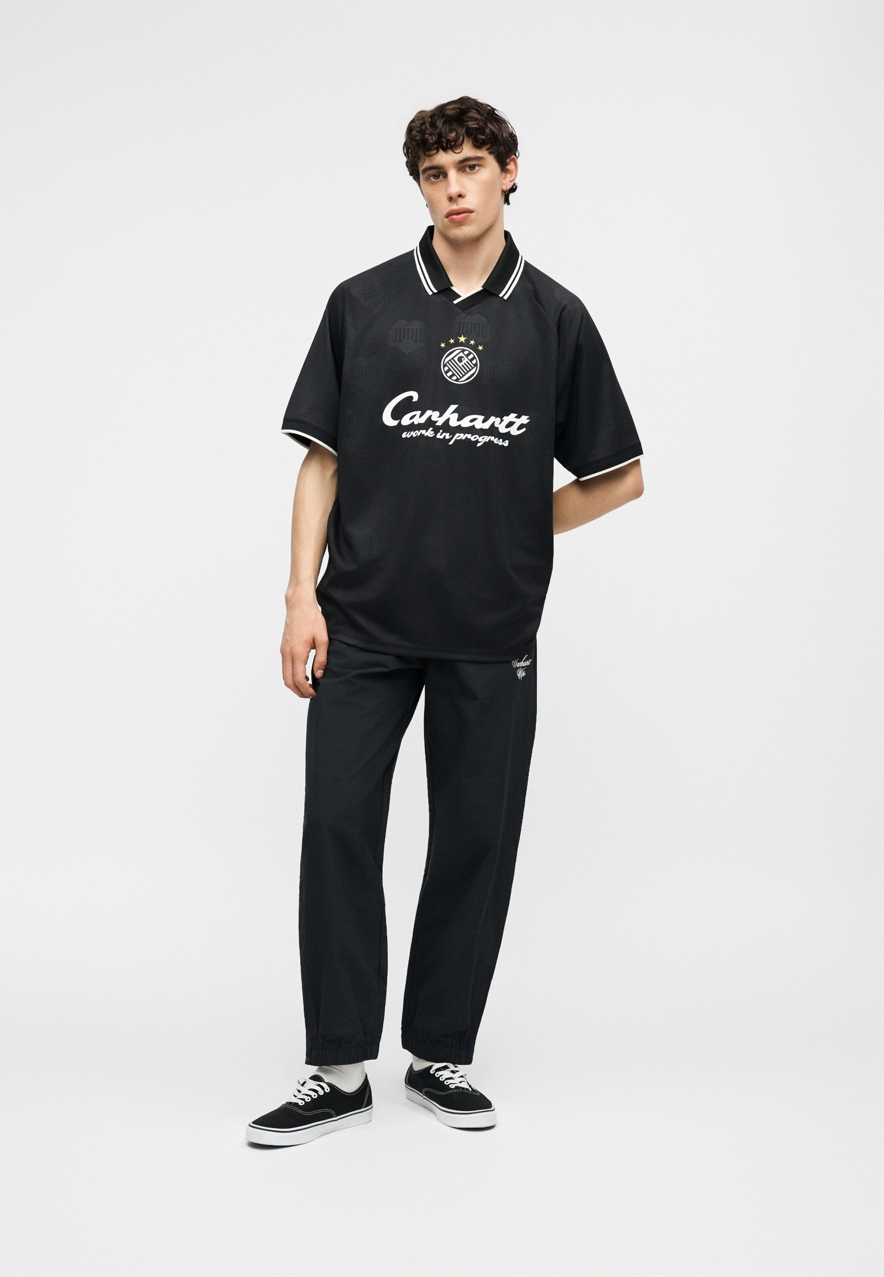 Carhartt WIP TERRACE FOOTBALL - Poloshirt - black/schwarz - Zalando