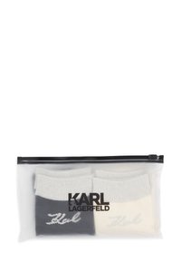 KARL LAGERFELD SIGNATURE LUREX - Calze - pristine black