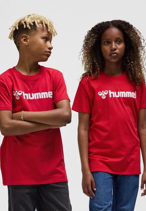 Hummel, 2ER-SET MIT LOGO - T-shirt print - rot