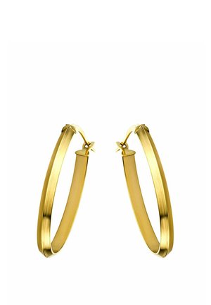 PLAIN OVAL CREOLE - Ohrringe - yellow gold