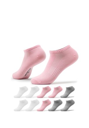 OCCULTO, 10 PACK SNEAKER - Socks - white grey pink