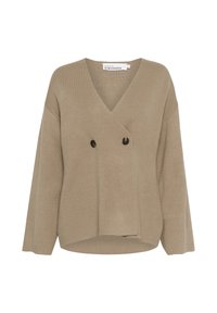 Strickjacke - simply taupe
