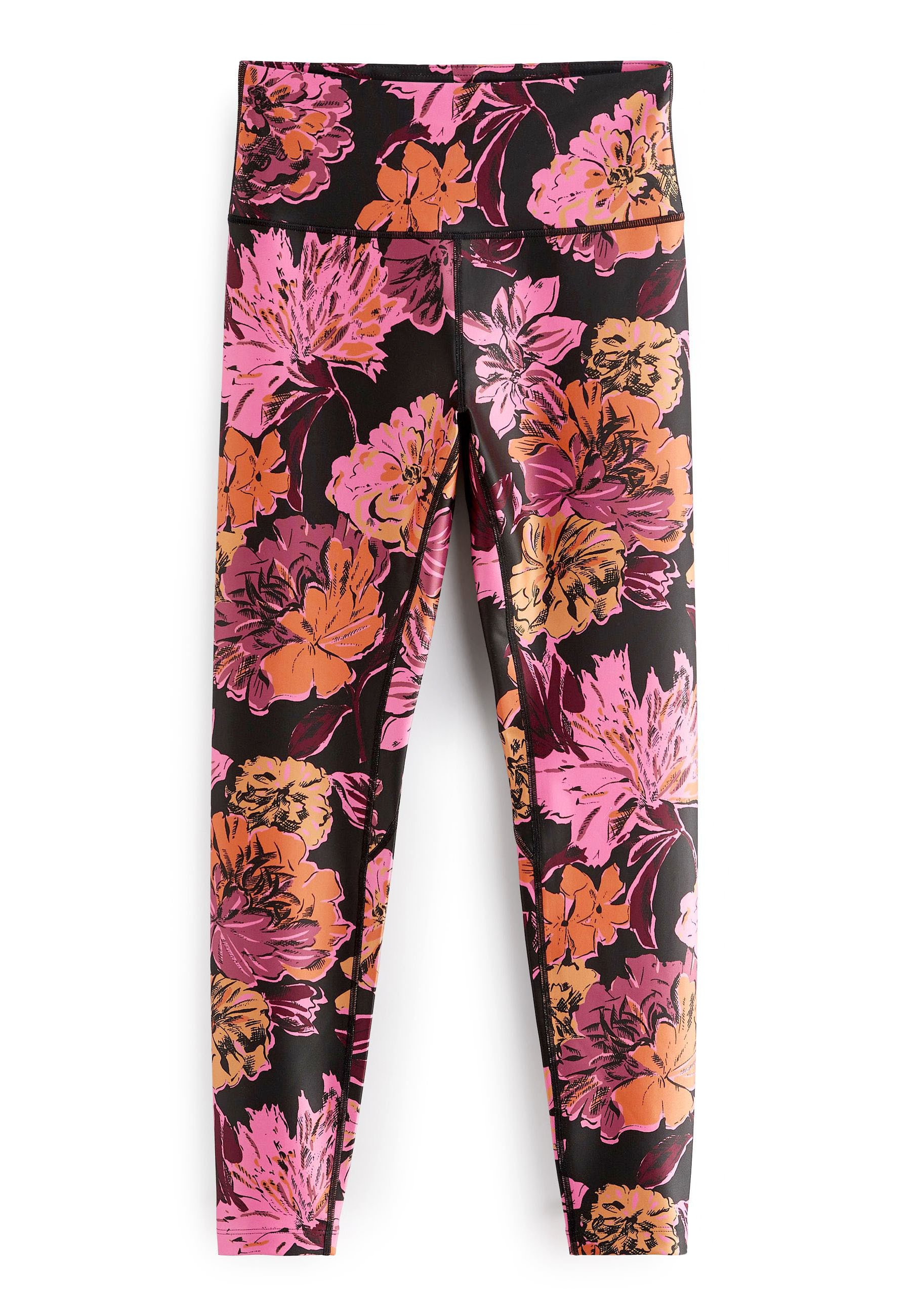 Pink Floral Leggings
