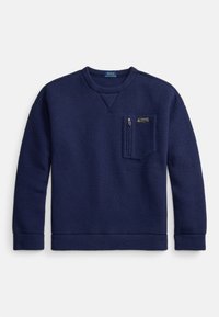 RELAXED FIT PILE FLEECE SWEATSHIRT - Fleece trui - cruise navy