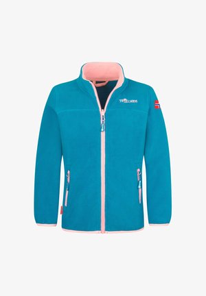 TROLLKIDS, FLEECE JACKETS UNISEX - Fleece jacket - harbor blue peony rose