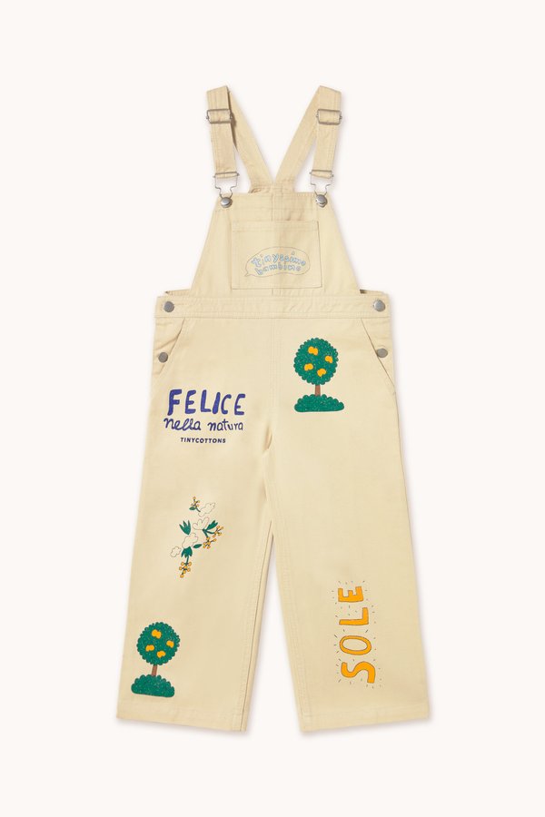 ARTSY TREE DUNGAREE UNISEX - Dungarees - vanilla4