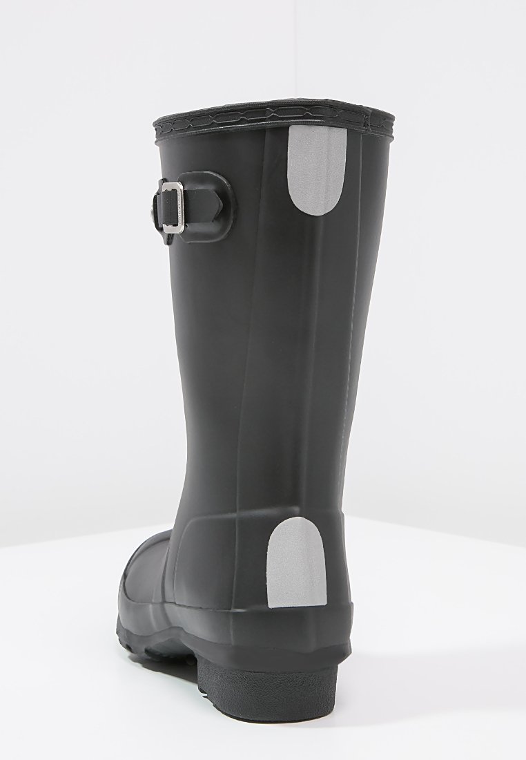 HUNTER ORIGINAL WELLY ブラック Hunter Mens Original Chelsea Tri Logo Boot Black