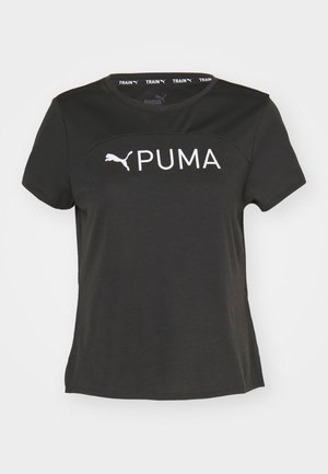 Puma FIT LOGO ULTRABREATHE TEE - Sport T-shirt - black/white