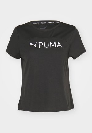 FIT LOGO ULTRABREATHE TEE - Sportovní tričko - black/white