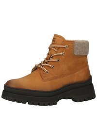 camel active Platform ankle boots - tan