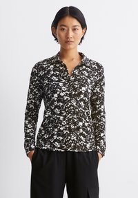 Marc O'Polo COLLAR PLACKET AOP - Button-down blouse - multi