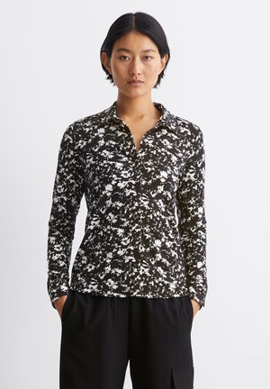 Marc O'Polo COLLAR PLACKET AOP - Button-down blouse - multi