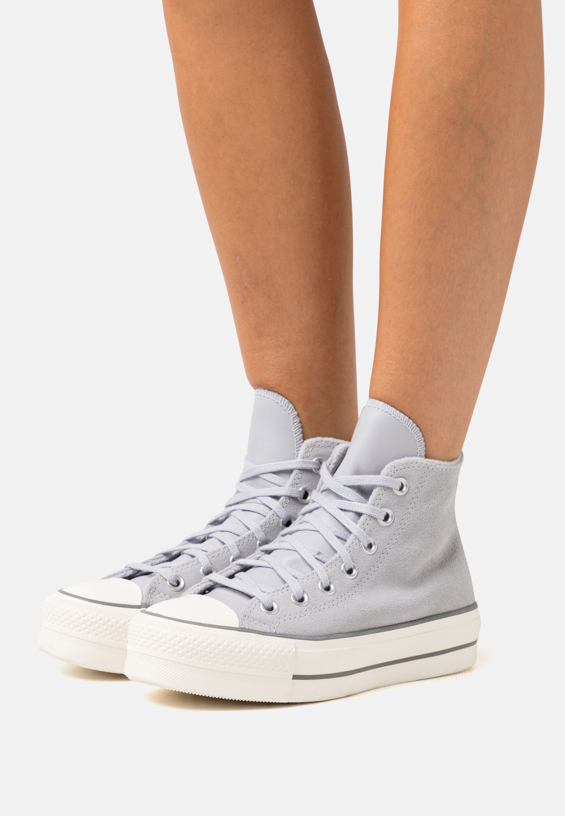 Ontvangst operatie Verlichting Converse CHUCK TAYLOR ALL STAR LIFT COZY UTILITY - Sneaker high -  gravel/iron grey/egret/grau - Zalando.de