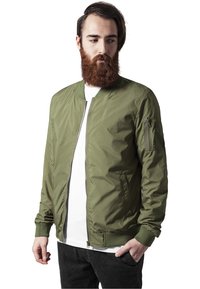 Urban Classics - LIGHT BOMBER JACKET - Bomberjacke - olive Thumbnail-Bild 1