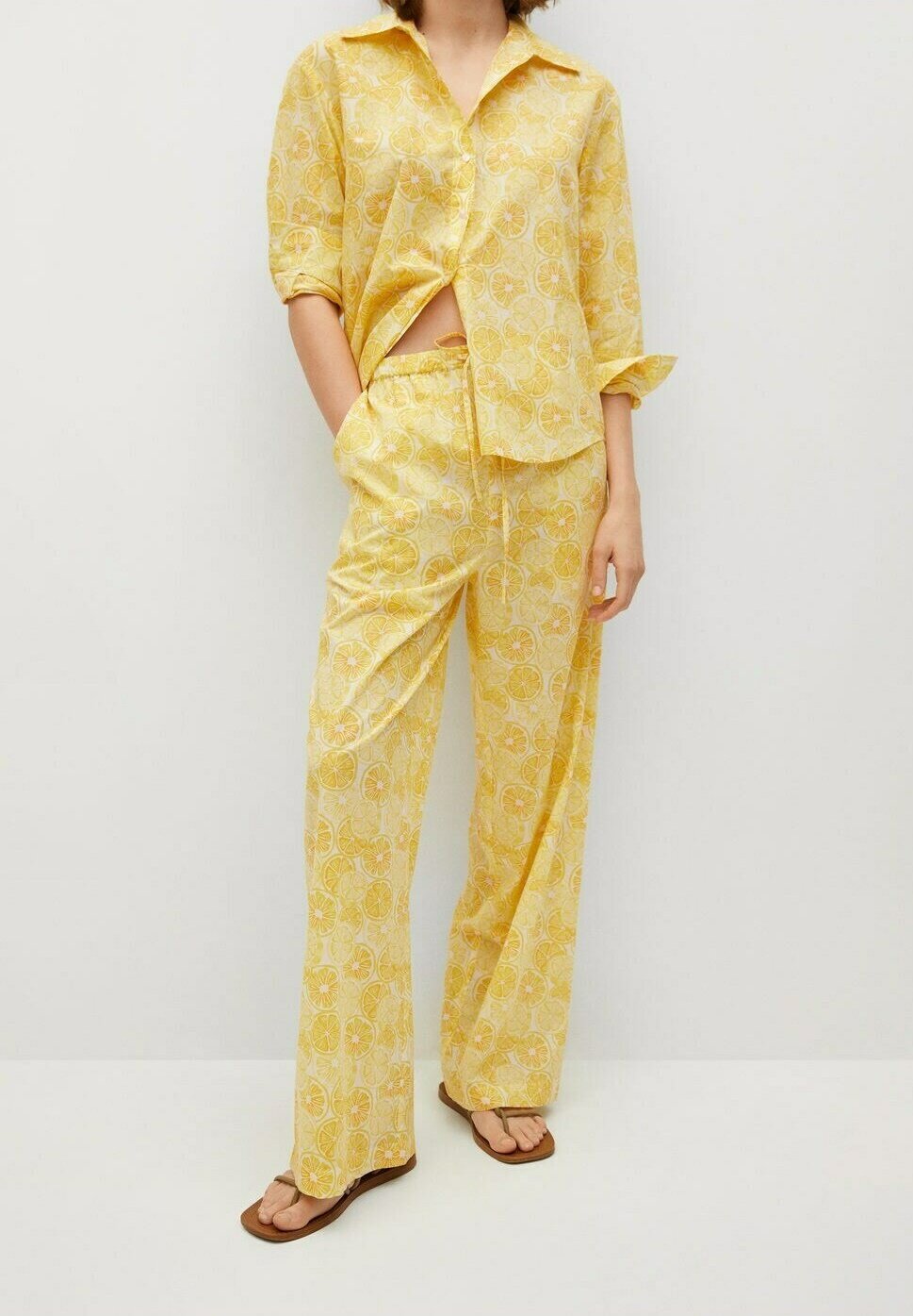 Mango Pantalones - amarillo - Zalando.es