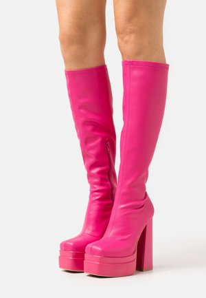 Even&Odd, Bottes à talons hauts - pink