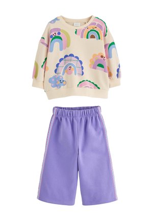 Next, SWEATSHIRT AND WIDE LEG JOGGERS SET - Sweatshirt - light purple rainbow
