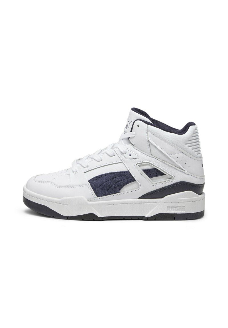Puma SLIPSTREAM HI LTH - Vysoké tenisky - white/new navy