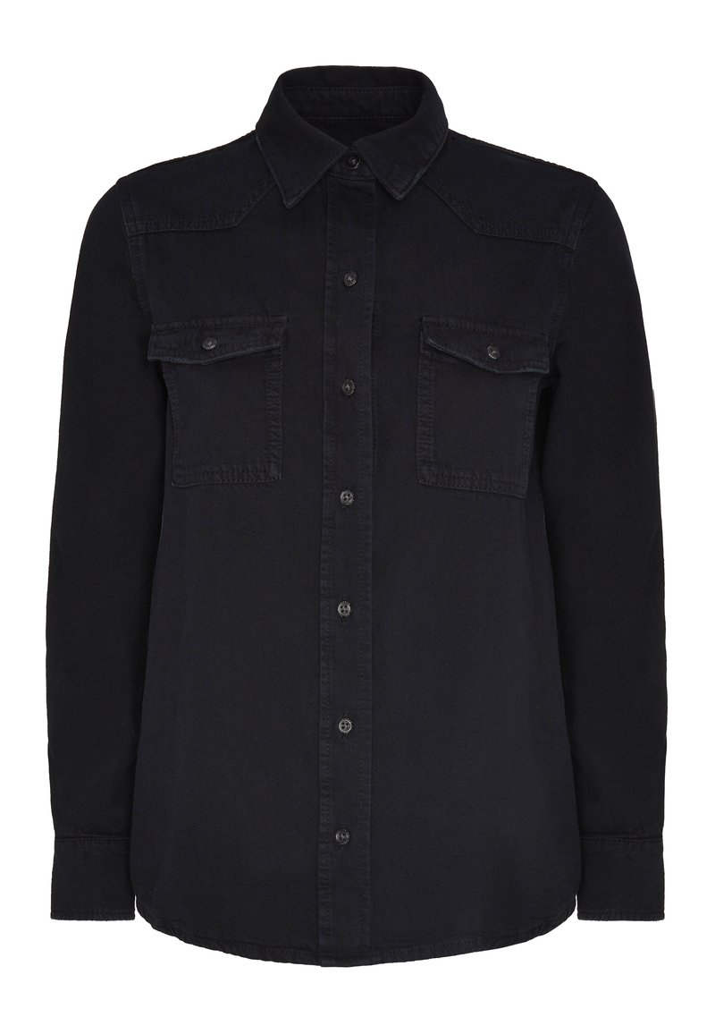 7 For All Mankind Overhemdblouse zwart 7 For All Mankind Overhemdblouse zwart