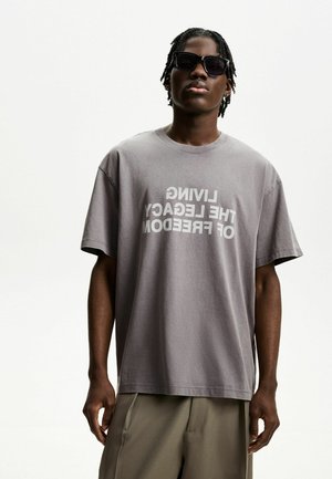 SHORT SLEEVE   - Print T-shirt - dark grey