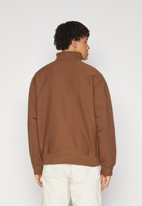 Carhartt WIP HALF ZIP AMERICAN SCRIPT - Sudadera - lumber