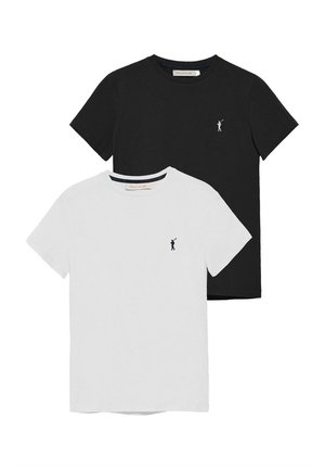 U NECK REGULAR FIT PACK 2 RIGBY GO - T-shirt basic - black white